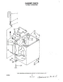 03 - Cabinet parts for Whirlpool Washer LA5580XPW0 from AppliancePartsPros.com