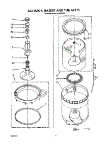 06 - Agitator, Basket And Tub Parts parts for Kitchenaid Washer KAWL400WWH0 from AppliancePartsPros.com