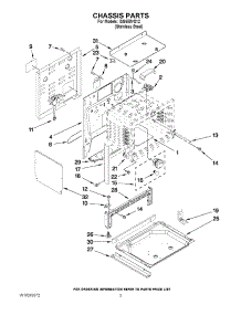 02 - Chassis Parts parts for Whirlpool Range ISG650VS12 from AppliancePartsPros.com