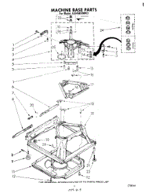 07 - Machine Base parts for Whirlpool Washer LA5460XMW3 from AppliancePartsPros.com