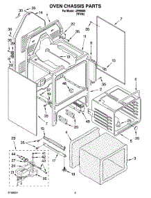 04 - Oven Chassis Parts parts for Whirlpool Range IJP89800 from AppliancePartsPros.com
