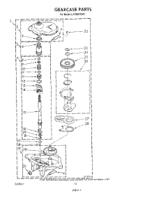 10 - Gearcase parts for Whirlpool Washer LA7800XSW1 from AppliancePartsPros.com