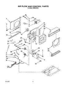 03 - Air Flow And Control parts for Whirlpool Air Conditioner AR0500XW4 from AppliancePartsPros.com