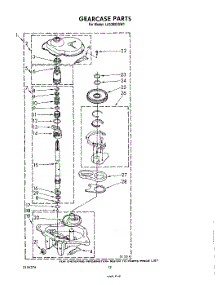 10 - Gearcase parts for Whirlpool Washer LA5380XSW1 from AppliancePartsPros.com