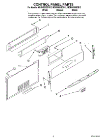 02 - Control Panel Parts parts for Maytag Range MGRH865QDW12 from AppliancePartsPros.com