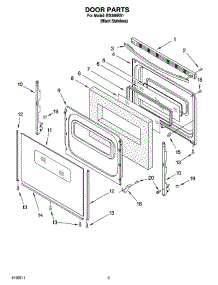 04 - Door Parts parts for Whirlpool Range IES366RS1 from AppliancePartsPros.com