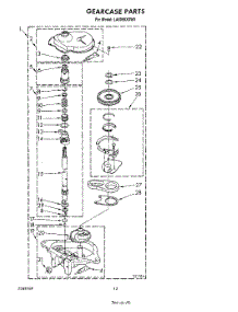 11 - Gearcase parts for Whirlpool Washer LA6058XSW0 from AppliancePartsPros.com