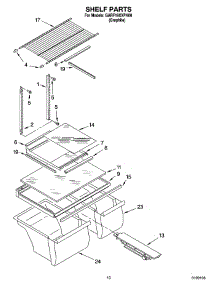 06 - Shelf Parts, Optional Parts parts for Whirlpool Refrigerator GARF19XXPK00 from AppliancePartsPros.com
