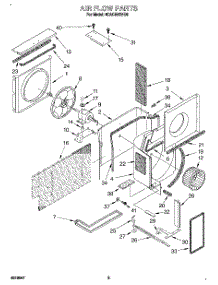 02 - Air Flow parts for Whirlpool Air Conditioner 4CACM12ND0 from AppliancePartsPros.com