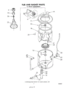 06 - Tub And Basket parts for Whirlpool Washer LA6700XMW0 from AppliancePartsPros.com