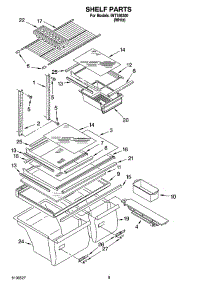 05 - Shelf Parts, Optional Parts parts for Whirlpool Refrigerator IMT186300 from AppliancePartsPros.com