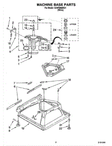 05 - Machine Base Parts parts for Whirlpool Washer CAWS966RQ1 from AppliancePartsPros.com