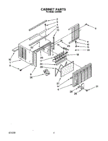 04 - Cabinet parts for Whirlpool Air Conditioner CA6WM4 from AppliancePartsPros.com