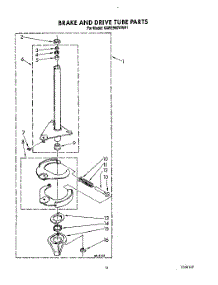 10 - Brake And Drive Tube parts for Kitchenaid Washer KAWE960WAL1 from AppliancePartsPros.com