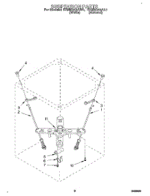 06 - Suspension parts for Whirlpool Washer RAM5243AW0 from AppliancePartsPros.com