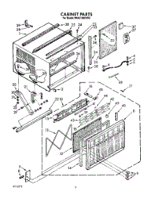 04 - Cabinet parts for Whirlpool Air Conditioner BHAC1800XS0 from AppliancePartsPros.com
