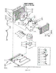02 - Section parts for Whirlpool Air Conditioner AC1052XM0 from AppliancePartsPros.com