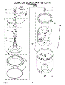 03 - Agitator, Basket And Tub Parts parts for Whirlpool Washer IL45000 from AppliancePartsPros.com