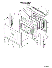05 - Door Parts, Optional Parts (Not Included) parts for Whirlpool Range IVP33800 from AppliancePartsPros.com