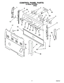 02 - Control Panel Parts parts for Whirlpool Range IEP315RQ0 from AppliancePartsPros.com
