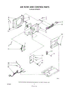 03 - Air Flow And Control parts for Whirlpool Air Conditioner ACP492XT0 from AppliancePartsPros.com