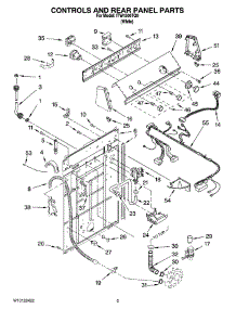 02 - Controls And Rear Panel Parts parts for Whirlpool Washer ITW4300TQ0 from AppliancePartsPros.com