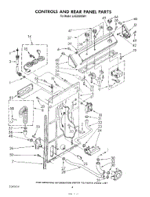 03 - Controls And Rear Panel parts for Whirlpool Washer LA5300XSW1 from AppliancePartsPros.com