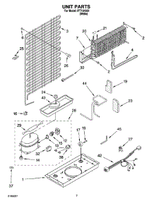 04 - Unit Parts parts for Whirlpool Refrigerator IPT184302 from AppliancePartsPros.com