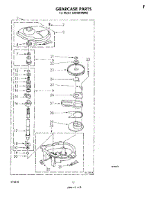 10 - Gearcase parts for Whirlpool Washer LA5430XMW2 from AppliancePartsPros.com