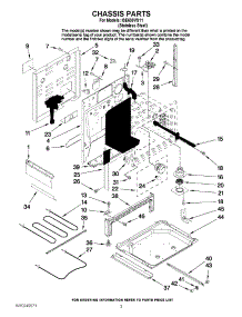 03 - Chassis Parts parts for Whirlpool Range ISE630VS11 from AppliancePartsPros.com