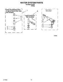 09 - Water System Parts parts for Whirlpool Washer IJ41001 from AppliancePartsPros.com