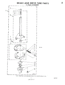 09 - Brake And Drive Tube parts for Whirlpool Washer LA7450XMW1 from AppliancePartsPros.com