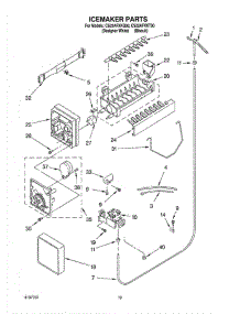 12 - Icemaker, Optional parts for Whirlpool Refrigerator CS22AFXKQ00 from AppliancePartsPros.com