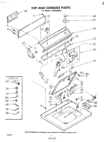 06 - Top And Console parts for Whirlpool Washer LHA4000W2 from AppliancePartsPros.com