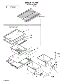 05 - Shelf Parts, Optional Parts parts for Whirlpool Refrigerator IST163301 from AppliancePartsPros.com