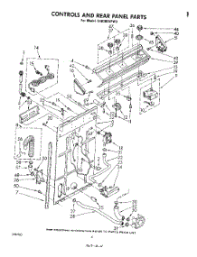 03 - Controls And Rear Panel parts for Whirlpool Washer LA6300XPW3 from AppliancePartsPros.com