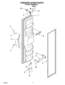 07 - Freezer Door Parts parts for Whirlpool Refrigerator IS25AGXRQ02 from AppliancePartsPros.com