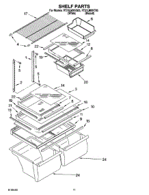 06 - Shelf Parts, Optional Parts parts for Whirlpool Refrigerator RT21LMXKT05 from AppliancePartsPros.com