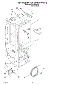 02 - Refrigerator Liner Parts parts for Whirlpool Refrigerator SS25HFXMS00 from AppliancePartsPros.com