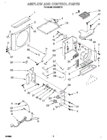 02 - Airflow And Control parts for Whirlpool Air Conditioner AR2400XT0 from AppliancePartsPros.com