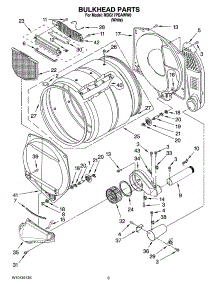03 - Bulkhead Parts parts for Whirlpool Dryer MDG17PDAWW0 from AppliancePartsPros.com