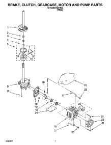 04 - Brake, Clutch, Gearcase, Motor And Pump Parts parts for Whirlpool Washer IS41000 from AppliancePartsPros.com