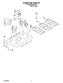 06 - Cooktop Parts parts for Whirlpool Range IDC875SS0 from AppliancePartsPros.com