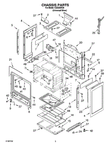 04 - Chassis Parts parts for Whirlpool Range IGS326RD0 from AppliancePartsPros.com