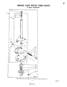 09 - Brake And Drive Tube parts for Whirlpool Washer LA5300XPW1 from AppliancePartsPros.com