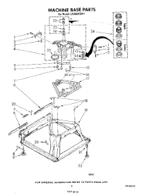 07 - Machine Base parts for Whirlpool Washer LA5668XSW1 from AppliancePartsPros.com