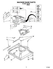 05 - Machine Base Parts parts for Whirlpool Washer IM44000 from AppliancePartsPros.com