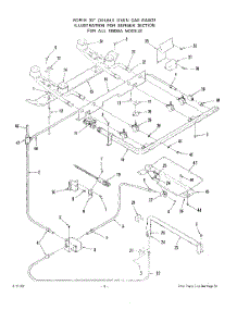 04 - Lower Body parts for Whirlpool Range 1883W0A from AppliancePartsPros.com