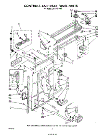 03 - Controls And Rear Panel parts for Whirlpool Washer LA3300XPW4 from AppliancePartsPros.com