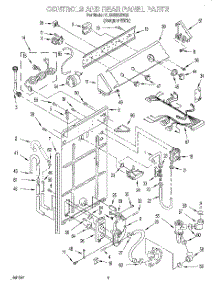02 - Controls And Rear Panel parts for Whirlpool Washer 6LSS5232DQ2 from AppliancePartsPros.com